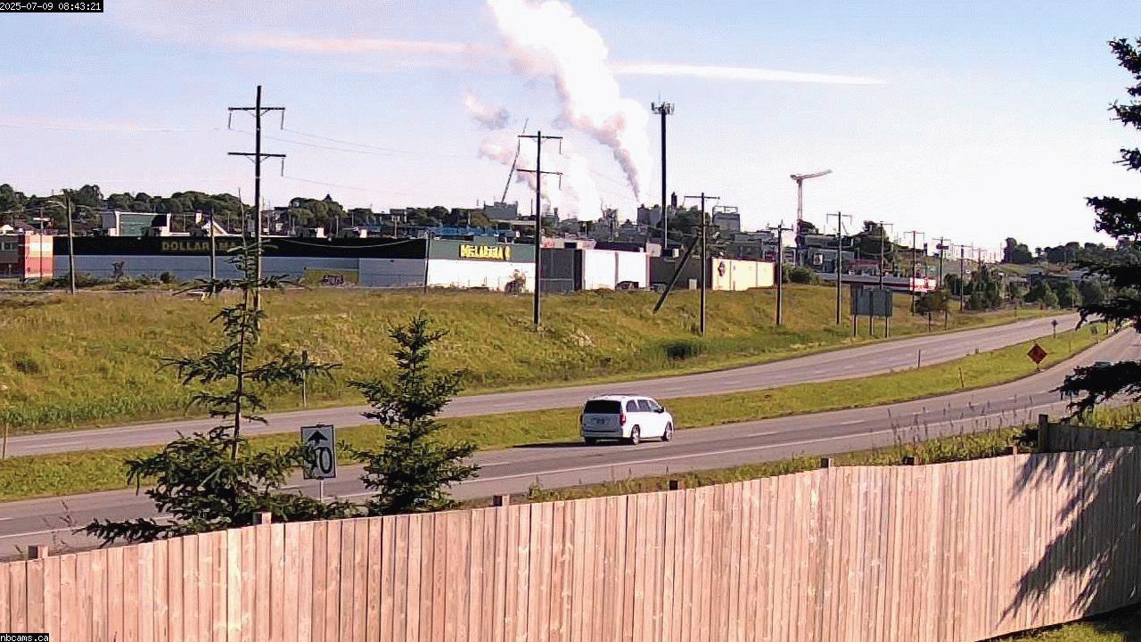 Outdoor web cam in Saint John, New Brunswick - Camera # 2 (Showing a view of NB Highway 1)