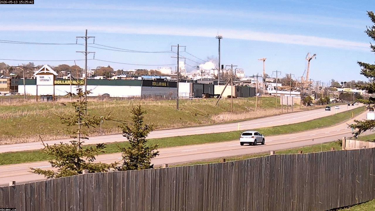 Outdoor web cam in Saint John, New Brunswick - Camera # 2 (Showing a view of NB Highway 1)