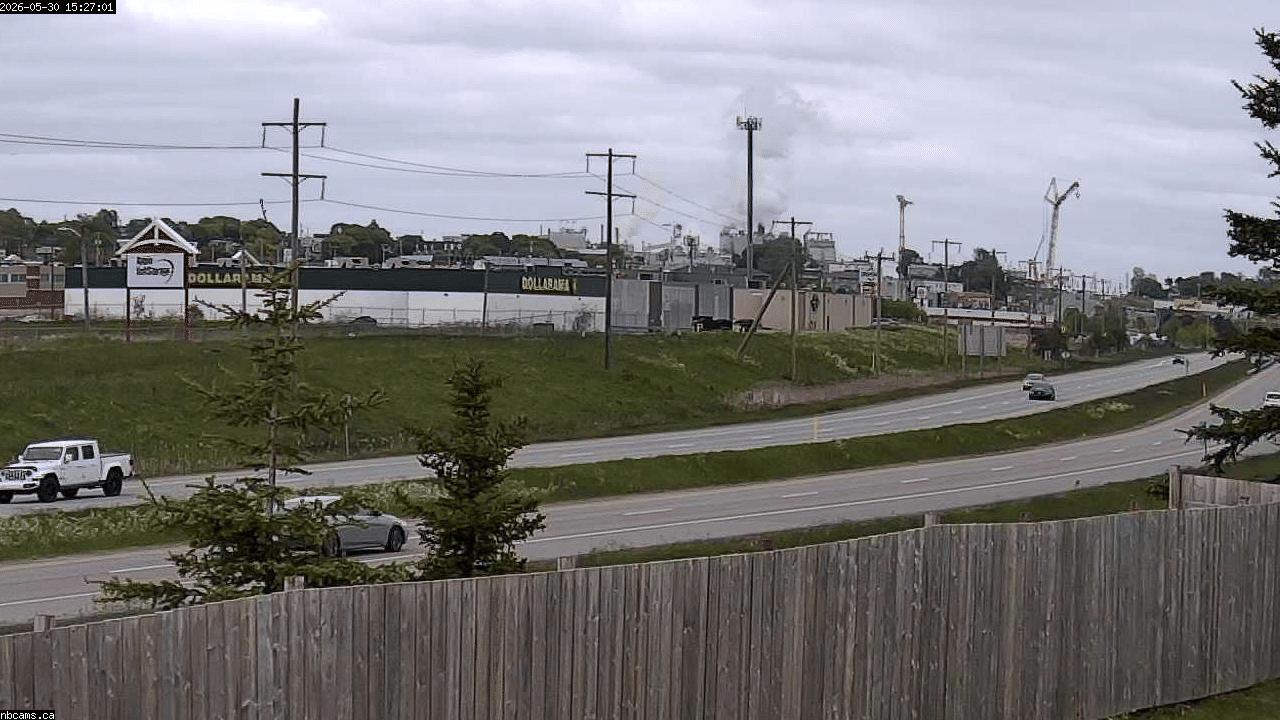 Outdoor web cam in Saint John, New Brunswick - Camera # 2 (Showing a view of NB Highway 1)