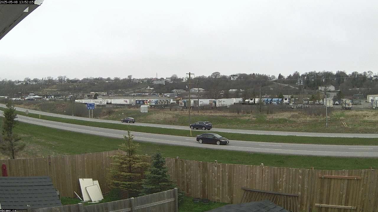 Outdoor web cam in Saint John, New Brunswick - Camera # 1 (Showing a view of NB Highway 1)